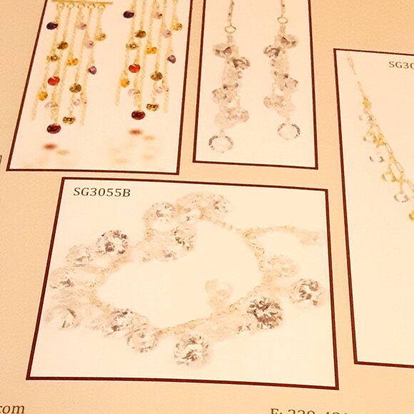 Designer Nina Nguyen sterling clear dangle earrings from her Sai-Gon Collection - Picture 5 of 14